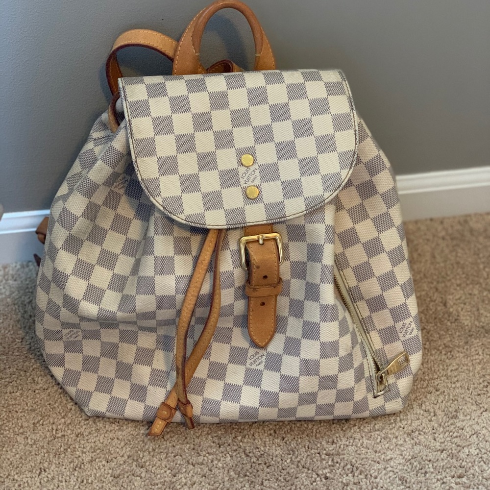 Authentic Louis Vuitton sperone damier azur